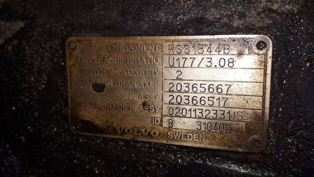 Volvo MS17X.- 2.85/ 3.08 .\5.29\ 5.63. Volvo FH12\ FH-13 truck - Diferencial para Camião: foto 2 Volvo MS17X.- 2.85/ 3.08 .\5.29\ 5.63. Volvo FH12\ FH-13 truck - Diferencial para Camião: foto 2