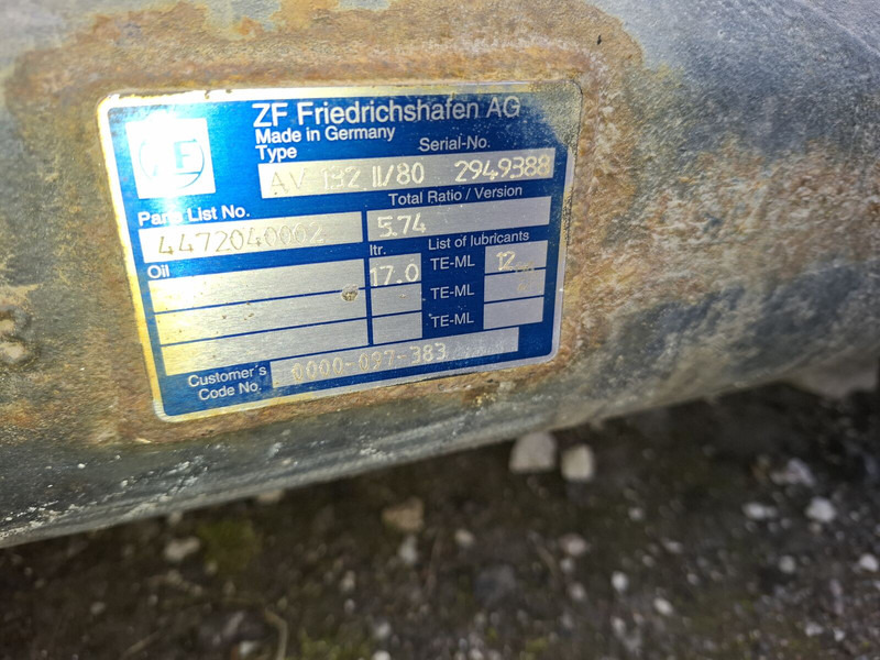 ZF Eaton Неоплан 660.4.22 Мерседес 407. Citara-2.84 DAF-1339G.2.93 - Eixo traseiro: foto 2 ZF Eaton Неоплан 660.4.22 Мерседес 407. Citara-2.84 DAF-1339G.2.93 - Eixo traseiro: foto 2