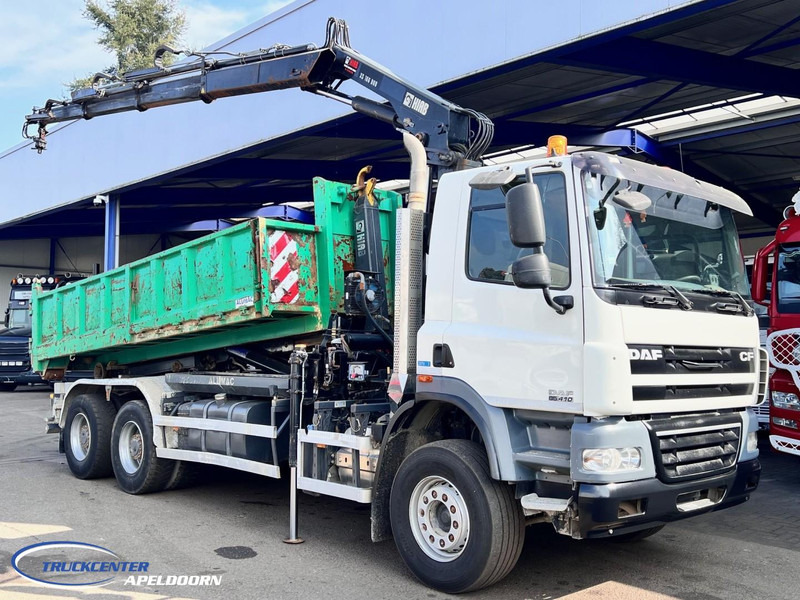 DAF CF 85.410 ATE, Hiab 166-3, 6x4 Big axle, Steel spring - Camião polibenne, Camião grua: foto 1 DAF CF 85.410 ATE, Hiab 166-3, 6x4 Big axle, Steel spring - Camião polibenne, Camião grua: foto 1