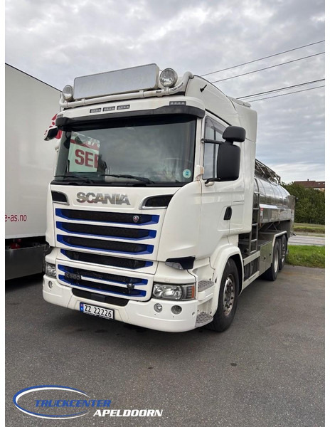 Scania R580 V8 Retarder, Stuuras, 15000 Liter roestvrijstalen tank - Camião cisterna: foto 1 Scania R580 V8 Retarder, Stuuras, 15000 Liter roestvrijstalen tank - Camião cisterna: foto 1