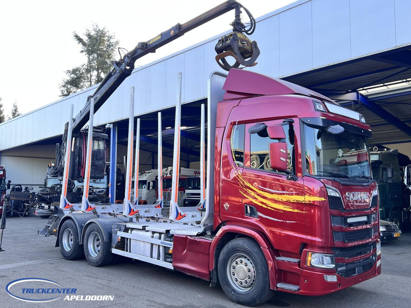 Scania R650 V8 NGS 6x4, Retarder, Jonsered Houtkraan - Camião de transporte de madeira, Camião grua: foto 1 Scania R650 V8 NGS 6x4, Retarder, Jonsered Houtkraan - Camião de transporte de madeira, Camião grua: foto 1