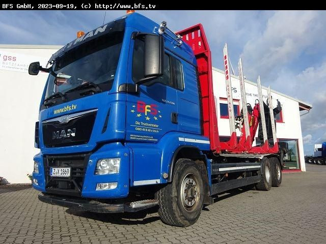 MAN TGS 26.500 6x4H-4BL Kurzholz - Camião de transporte de madeira: foto 1 MAN TGS 26.500 6x4H-4BL Kurzholz - Camião de transporte de madeira: foto 1