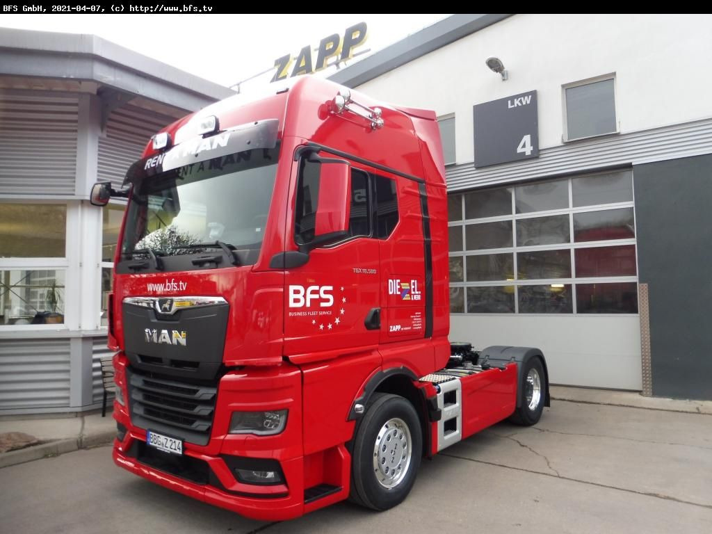 MAN TGX (TG3) 18.580 4x2 BL SA Kipphydraulik GX - Tractor: foto 1 MAN TGX (TG3) 18.580 4x2 BL SA Kipphydraulik GX - Tractor: foto 1