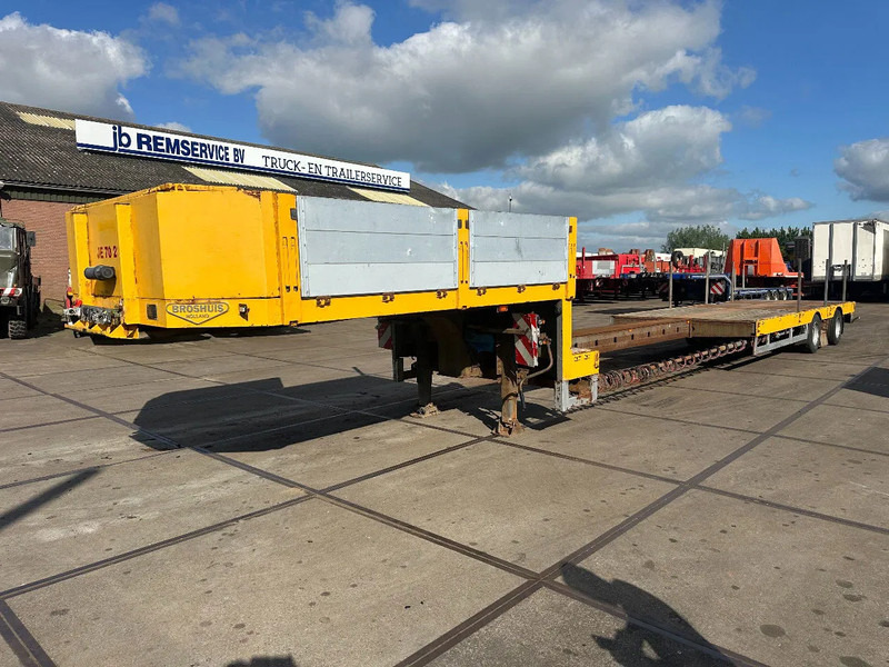 Broshuis 21N58A, 2 AXLE LAST AXLE STEERING, EXTENDABLE - Semi-reboque baixa: foto 1 Broshuis 21N58A, 2 AXLE LAST AXLE STEERING, EXTENDABLE - Semi-reboque baixa: foto 1