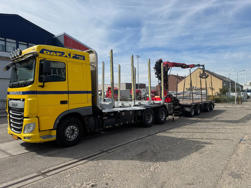DAF XF 510 6X4 EURO 6 PALFINGER Q150Z + GRIJPER + KELBERG HANGER INTARDER - Camião de caixa aberta/ Plataforma, Camião grua: foto 1 DAF XF 510 6X4 EURO 6 PALFINGER Q150Z + GRIJPER + KELBERG HANGER INTARDER - Camião de caixa aberta/ Plataforma, Camião grua: foto 1