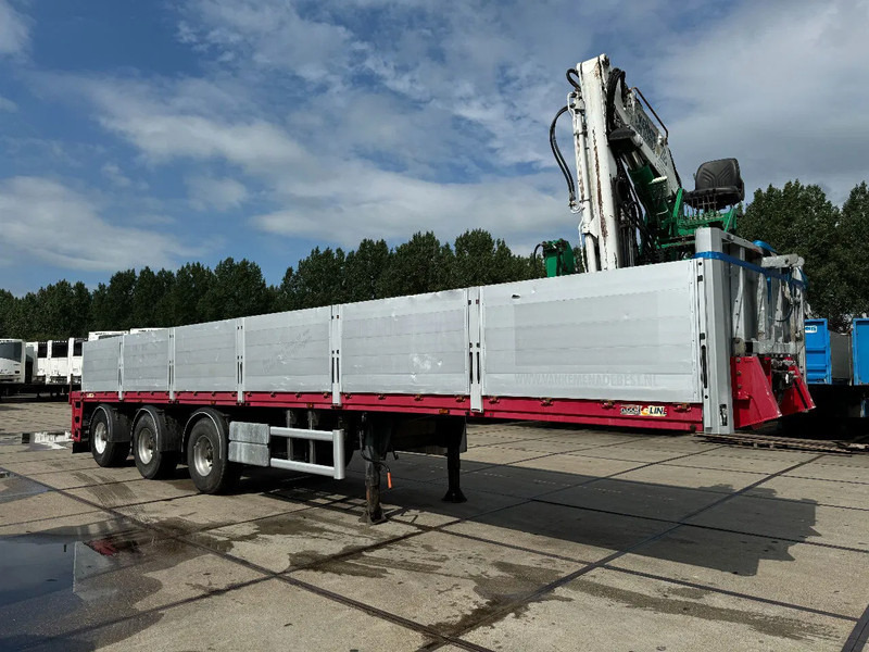 Floor FLO 18 30 S2 + KENNIS CRANE 3X STEERING AXLE - Semi-reboque plataforma/ Caixa aberta: foto 1 Floor FLO 18 30 S2 + KENNIS CRANE 3X STEERING AXLE - Semi-reboque plataforma/ Caixa aberta: foto 1