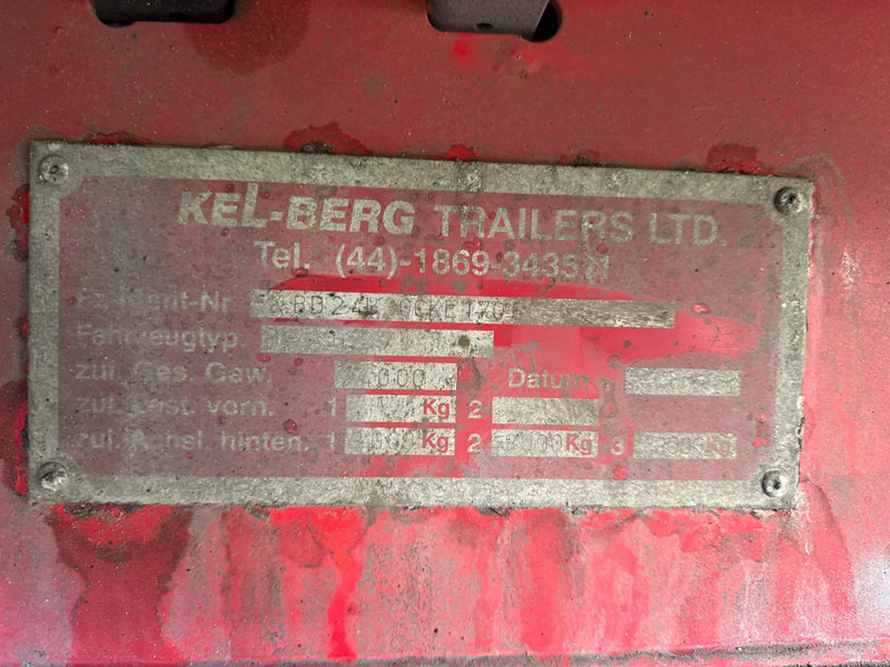 Reboque de lona KEL-BERG PRAH 27 3X BPW AXLE CURTAIN SIDE: foto 11
