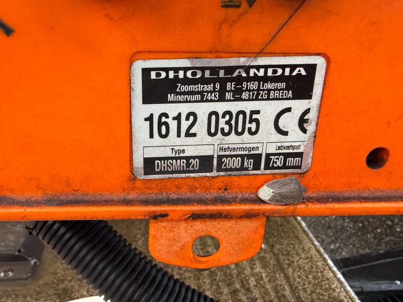 Reboque transportador de contêineres/ Caixa móvel Krone ZZF 18 + DHOLLANDIA LIFT 2.000 KG: foto 8