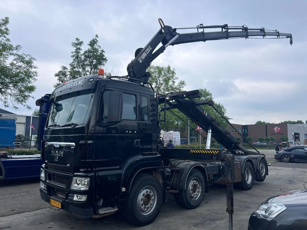 MAN TGS 35.440 8X2-4 + HIAB 220C-5 REMOTE + CABLE LI - Camião polibenne: foto 1 MAN TGS 35.440 8X2-4 + HIAB 220C-5 REMOTE + CABLE LI - Camião polibenne: foto 1