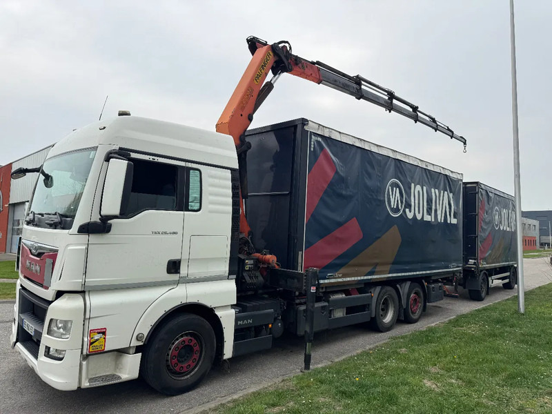 MAN TGX 26.480 6X2 - EURO 6 + PALFINGER PK20002 + REMOTE + LECITRAILER HANGER - Camião de lona, Camião grua: foto 4 MAN TGX 26.480 6X2 - EURO 6 + PALFINGER PK20002 + REMOTE + LECITRAILER HANGER - Camião de lona, Camião grua: foto 4