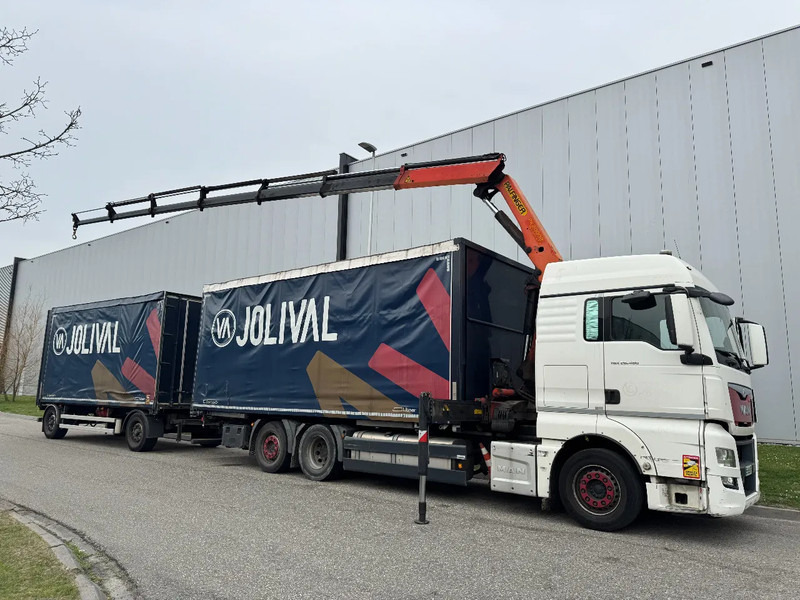 MAN TGX 26.480 6X2 - EURO 6 + PALFINGER PK20002 + REMOTE + LECITRAILER HANGER - Camião de lona, Camião grua: foto 5 MAN TGX 26.480 6X2 - EURO 6 + PALFINGER PK20002 + REMOTE + LECITRAILER HANGER - Camião de lona, Camião grua: foto 5