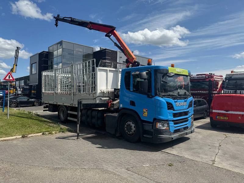 Scania P280 4X2 EURO 6 PALFINGER PK12002 + REMOTE CONTROL - Camião de caixa aberta/ Plataforma, Camião grua: foto 1 Scania P280 4X2 EURO 6 PALFINGER PK12002 + REMOTE CONTROL - Camião de caixa aberta/ Plataforma, Camião grua: foto 1