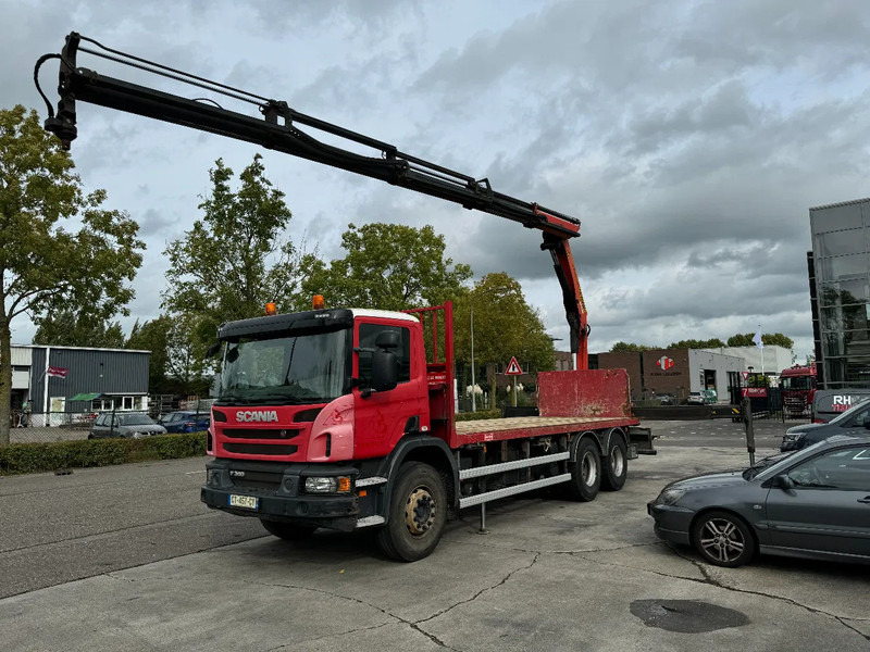 Scania P360 6X4 PALFINGER PK 20001-K + REMOTE CONTROL EURO 5 - Camião de caixa aberta/ Plataforma, Camião grua: foto 1 Scania P360 6X4 PALFINGER PK 20001-K + REMOTE CONTROL EURO 5 - Camião de caixa aberta/ Plataforma, Camião grua: foto 1