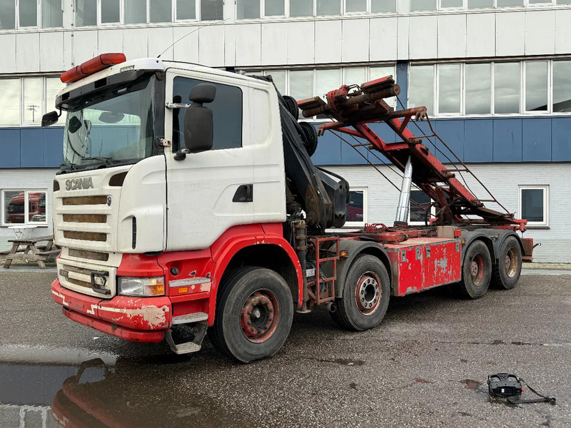 Scania R500 V8 8X4 + HIAB 220-5 + REMOTE + CABLELIFT - FULL STEEL SUSP. MANUAL GEAR. BIG AXLES - Camião com sistema de cabo, Camião grua: foto 4 Scania R500 V8 8X4 + HIAB 220-5 + REMOTE + CABLELIFT - FULL STEEL SUSP. MANUAL GEAR. BIG AXLES - Camião com sistema de cabo, Camião grua: foto 4