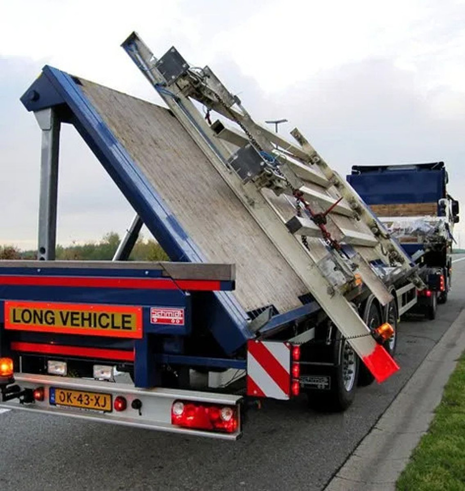 Schmidt HAGEN 3 AXLE + LIFTING AXLE - Semi-reboque plataforma/ Caixa aberta: foto 1 Schmidt HAGEN 3 AXLE + LIFTING AXLE - Semi-reboque plataforma/ Caixa aberta: foto 1