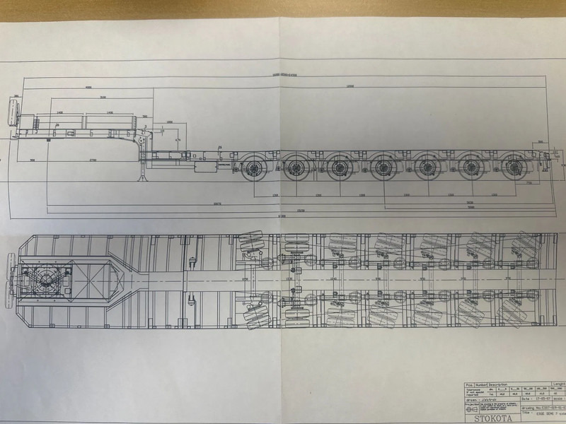 Stokota S7U.H5-01, 7 AXLE, 5 AXLE FORCED STEERING, 8, M EXTENDABLE, 1+2E LIFT AXLE - Semi-reboque baixa: foto 4 Stokota S7U.H5-01, 7 AXLE, 5 AXLE FORCED STEERING, 8, M EXTENDABLE, 1+2E LIFT AXLE - Semi-reboque baixa: foto 4