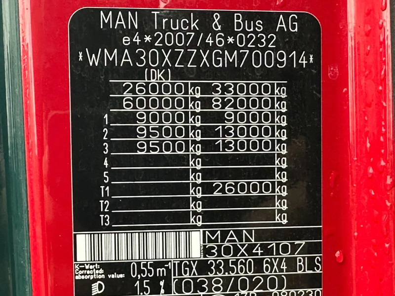 Tractor MAN TGX 33.560 6X4 ONLY 290400 KM, 113 TON: foto 19