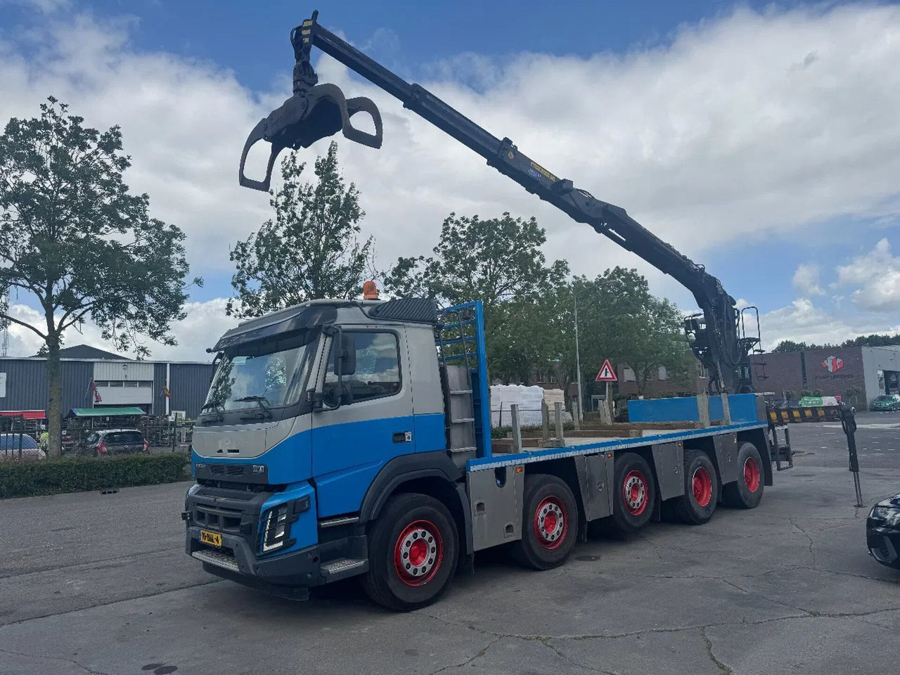 Volvo FMX 460 10X4 HIAB J2640ZT + HULTDINS GRIJPER HUB - Camião de caixa aberta/ Plataforma, Camião grua: foto 1 Volvo FMX 460 10X4 HIAB J2640ZT + HULTDINS GRIJPER HUB - Camião de caixa aberta/ Plataforma, Camião grua: foto 1