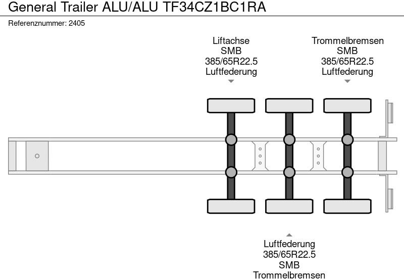 Semi-reboque basculante General Trailer ALU/ALU TF34CZ1BC1RA: foto 16