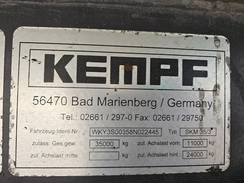 Semi-reboque basculante Kempf SMK 39/3 AK - SAF - DISC - Lift axle: foto 16