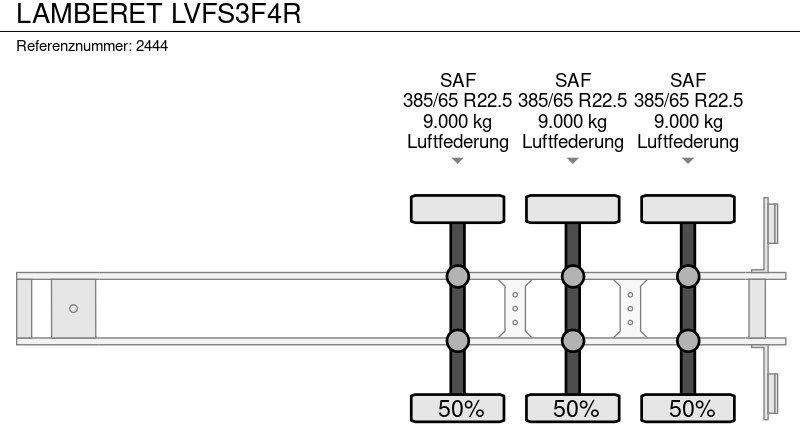 Semi-reboque de lona LAMBERET LVFS3F4R: foto 19