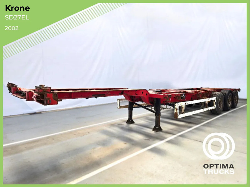 Krone SD27EL HIGHCUBE 20-30-40-45 FT / - Semi-reboque transportador de contêineres/ Caixa móvel: foto 1 Krone SD27EL HIGHCUBE 20-30-40-45 FT / - Semi-reboque transportador de contêineres/ Caixa móvel: foto 1