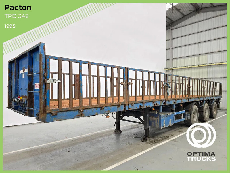 Pacton TPD 342 / 2x STUURAS - Semi-reboque plataforma/ Caixa aberta: foto 1 Pacton TPD 342 / 2x STUURAS - Semi-reboque plataforma/ Caixa aberta: foto 1