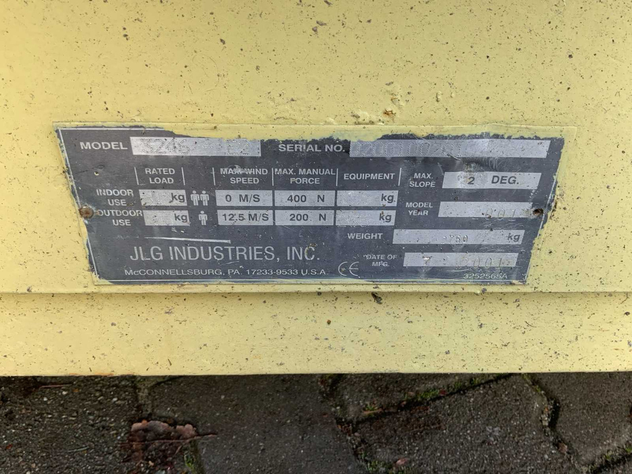 Plataforma aérea 2001 JLG 3246-E2 SCISSOR LIFT: foto 12 Plataforma aérea 2001 JLG 3246-E2 SCISSOR LIFT: foto 12