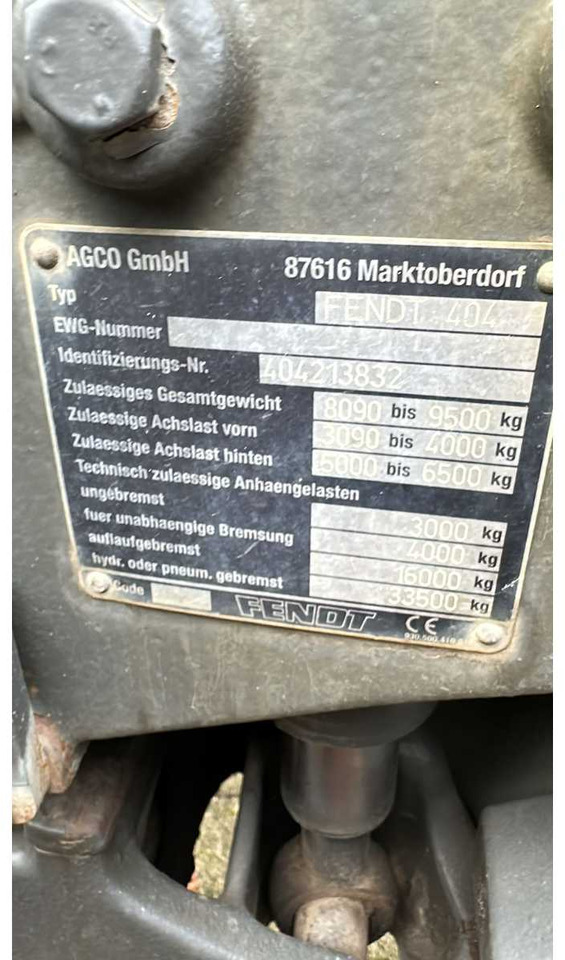 Trator 2010 FENDT 415 VARIO TMS ALL-WHEEL DRIVE AGRICULTURAL TRACTOR: foto 11