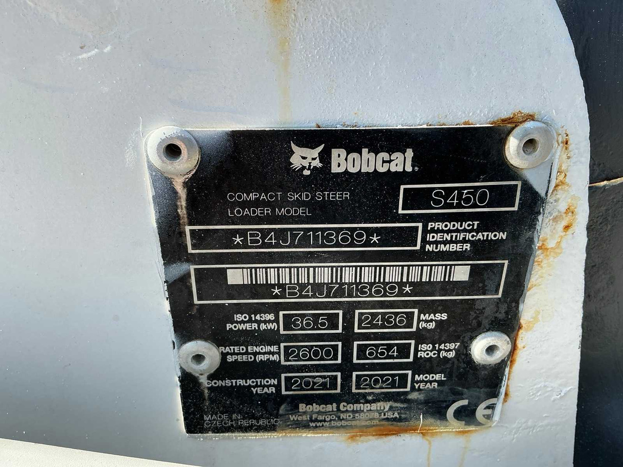 Mini pá carregadora de rastos BOBCAT - S450 - COMPACT LOADER - 2021: foto 20 Mini pá carregadora de rastos BOBCAT - S450 - COMPACT LOADER - 2021: foto 20