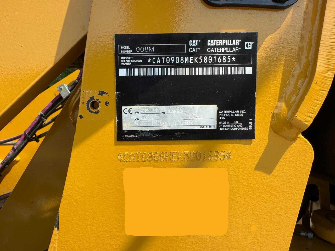 Pá carregadora de rodas CAT - 908M - JOYSTICK CONTROL, INCL RUBBLE BIN - SHOVEL: foto 9 Pá carregadora de rodas CAT - 908M - JOYSTICK CONTROL, INCL RUBBLE BIN - SHOVEL: foto 9