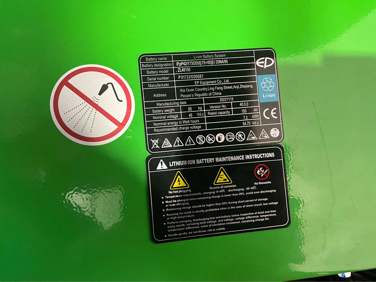 Empilhador EP - EFL 181 - 4.8 METER TRIPLEX, LI-ION, FREE-LIFT, SIDE-SHIFT - FORKLIFT: foto 29