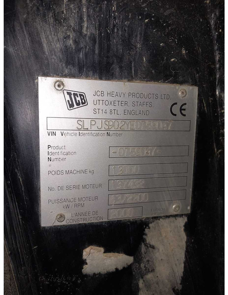 JCB - 2000 - JS130 - CRAWLER EXCAVATOR - Escavadeira: foto 5 JCB - 2000 - JS130 - CRAWLER EXCAVATOR - Escavadeira: foto 5