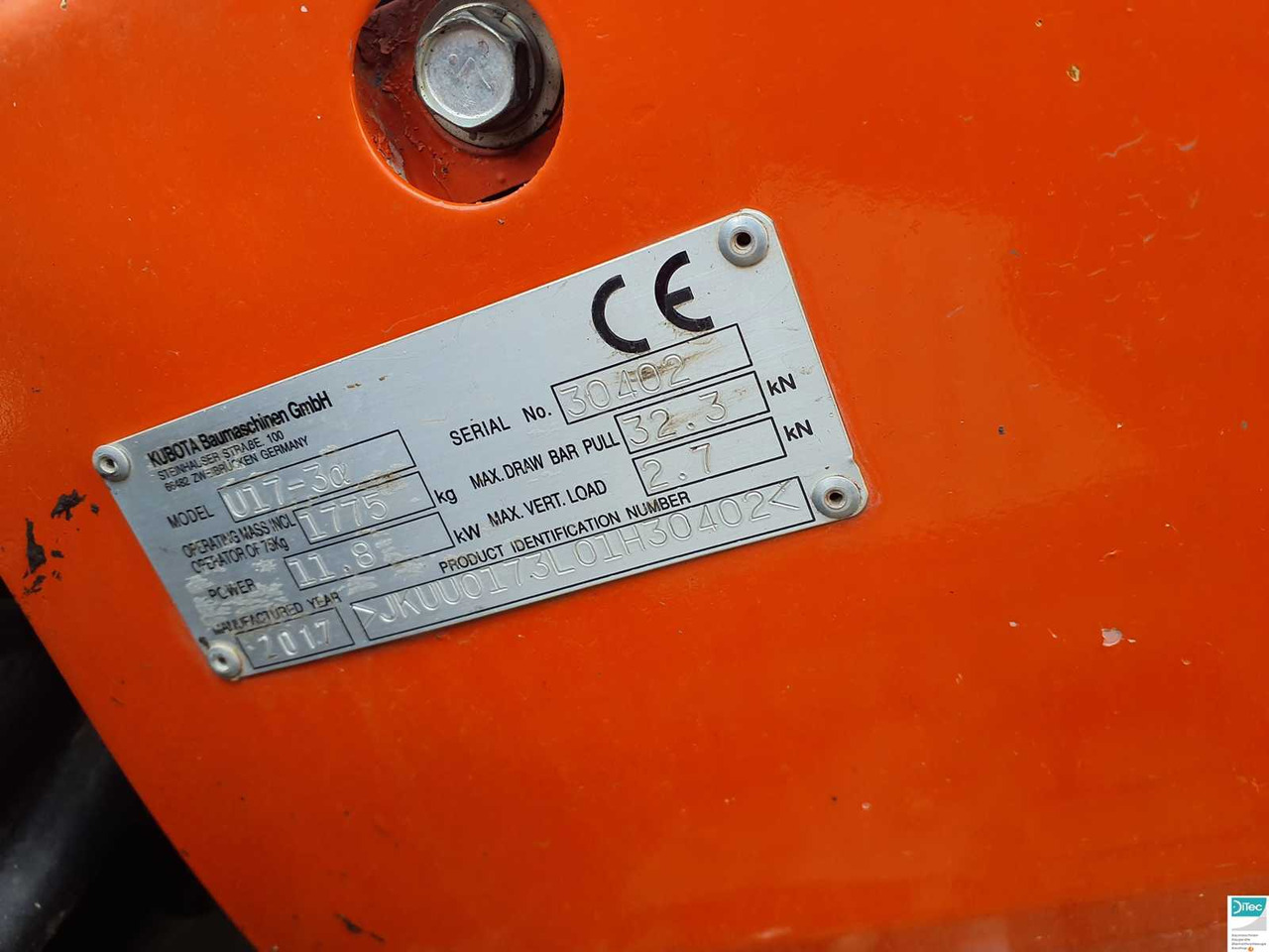 KUBOTA U17-3 ALPHA ELECTRIC KUBOTA SHORT TAIL TAIL EXCAVATOR, EXCAVATOR, EXCAVATOR - Retroescavadeira: foto 5 KUBOTA U17-3 ALPHA ELECTRIC KUBOTA SHORT TAIL TAIL EXCAVATOR, EXCAVATOR, EXCAVATOR - Retroescavadeira: foto 5