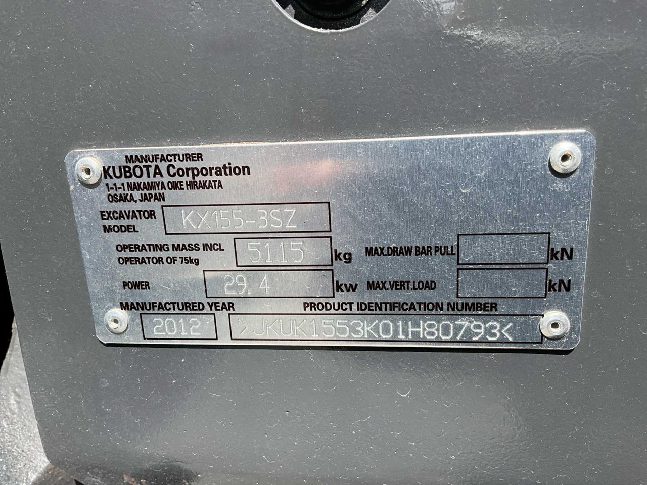 Escavadora de rastos Kubota KX 155-3SZ: foto 21