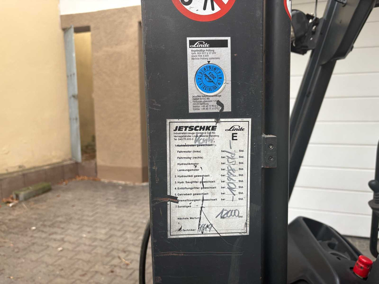 Empilhador LINDE E16-01 E386 - 3-WHEEL FORKLIFT (YEAR 2014): foto 9