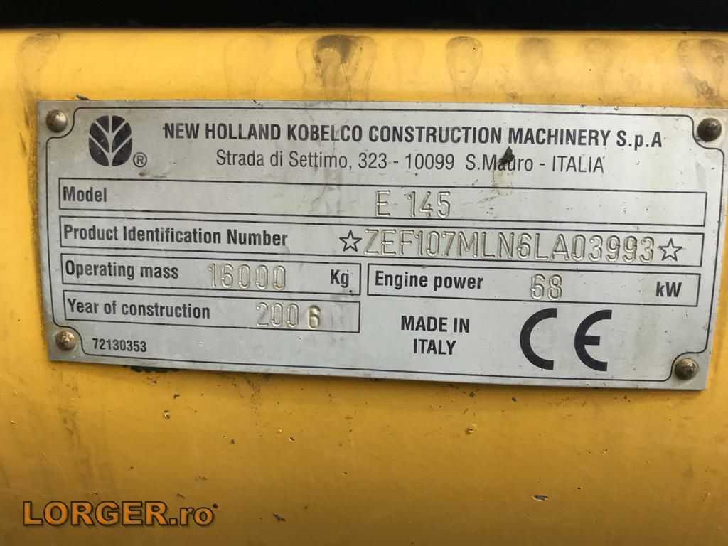 Escavadeira NEW HOLLAND E 145 CRAWLER EXCAVATOR: foto 14 Escavadeira NEW HOLLAND E 145 CRAWLER EXCAVATOR: foto 14