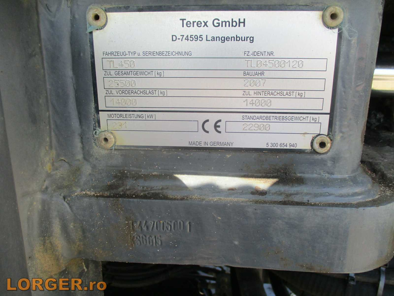 Pá carregadora de rodas TEREX TL 450 WHEEL LOADER: foto 13 Pá carregadora de rodas TEREX TL 450 WHEEL LOADER: foto 13