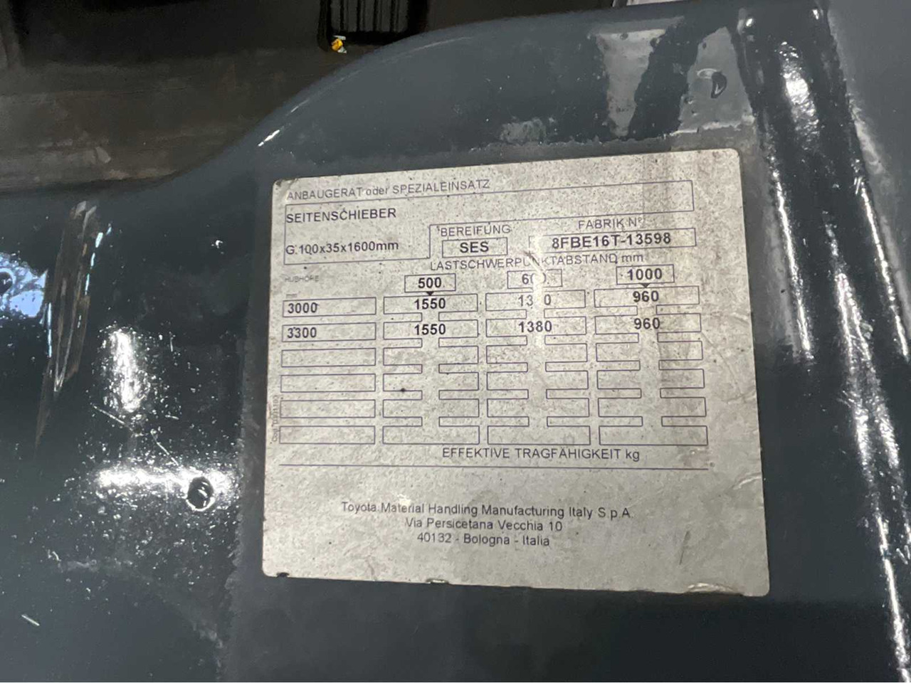 Empilhador TOYOTA - 8FBE16T - FORKLIFT YEAR OF MANUFACTURE 2019- SPOONS 160CM - 7325 HOURS - SIDE-SHIFT: foto 15 Empilhador TOYOTA - 8FBE16T - FORKLIFT YEAR OF MANUFACTURE 2019- SPOONS 160CM - 7325 HOURS - SIDE-SHIFT: foto 15