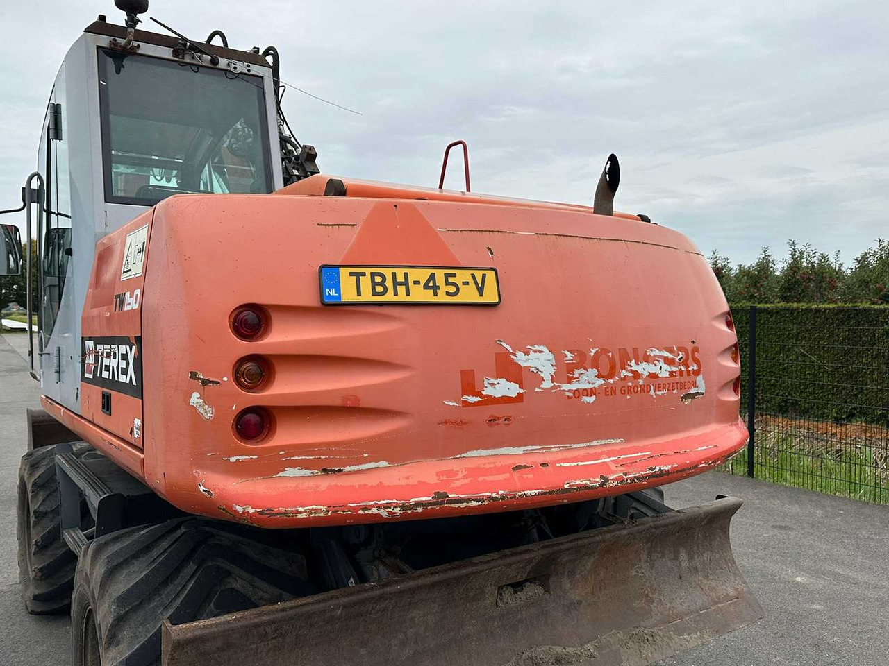 Escavadeira de rodas Terex TW150: foto 6