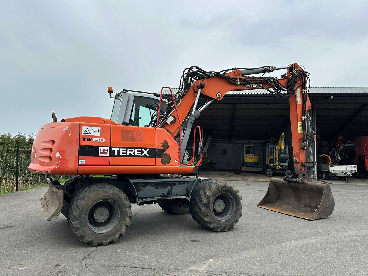 Escavadeira de rodas Terex TW150: foto 8