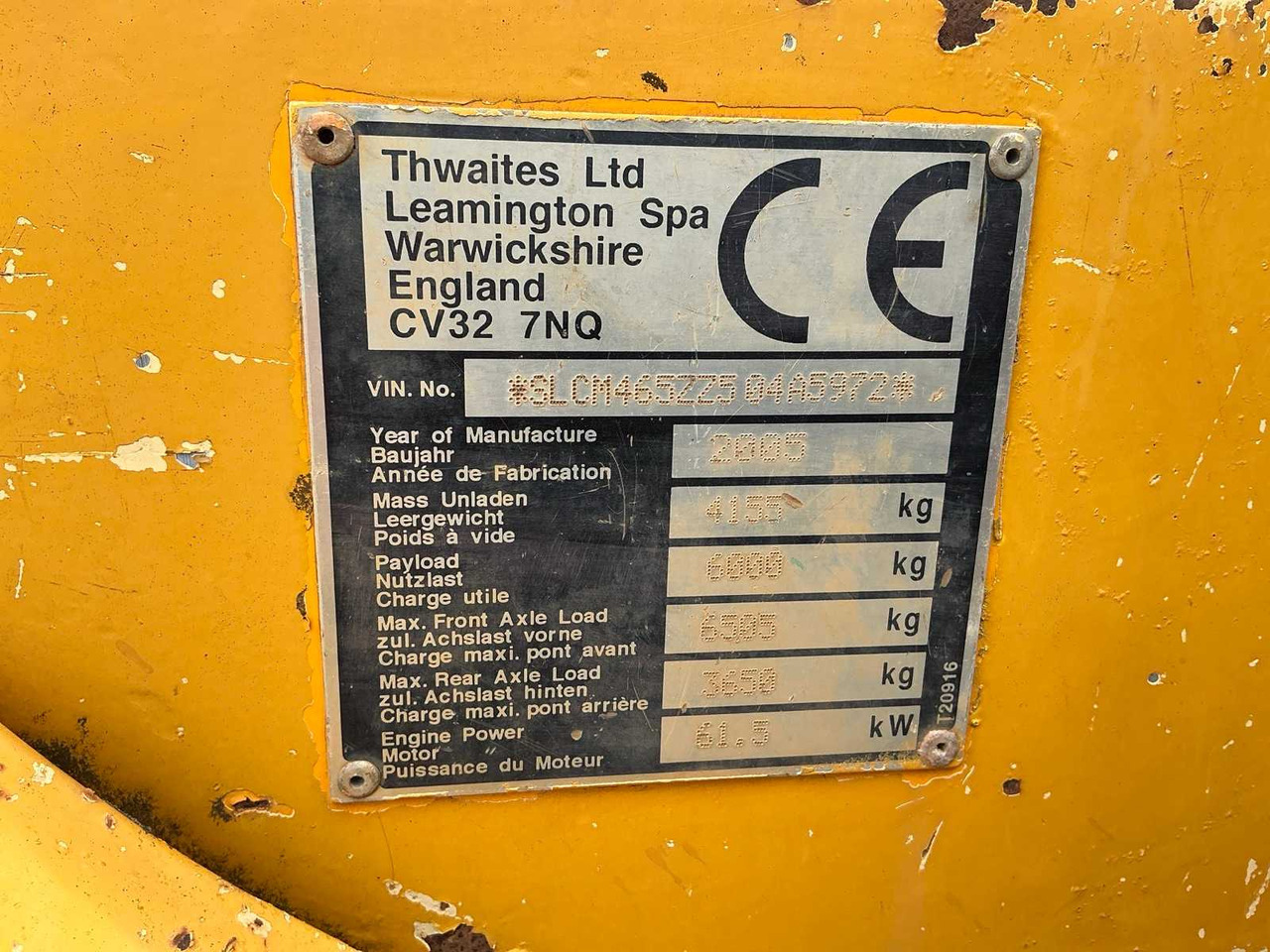 Dumper Thwaites 6 tonne: foto 8