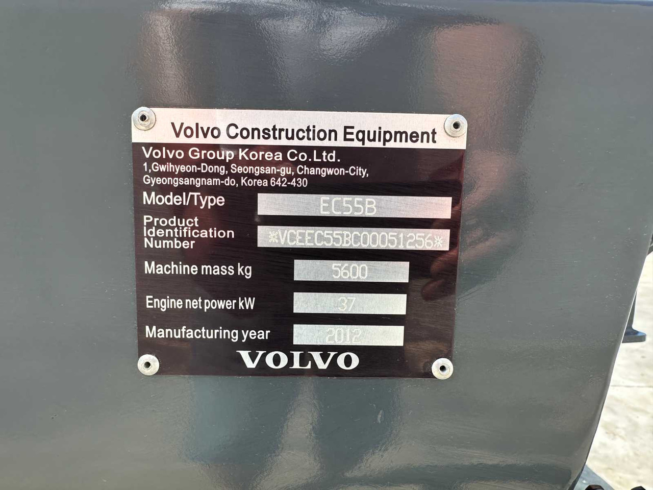 Escavadora de rastos Volvo EC55B: foto 41