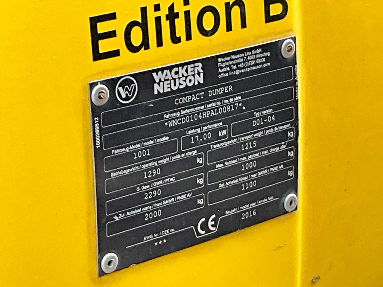 Dumper Wacker neuson Compact dumper 1001: foto 15
