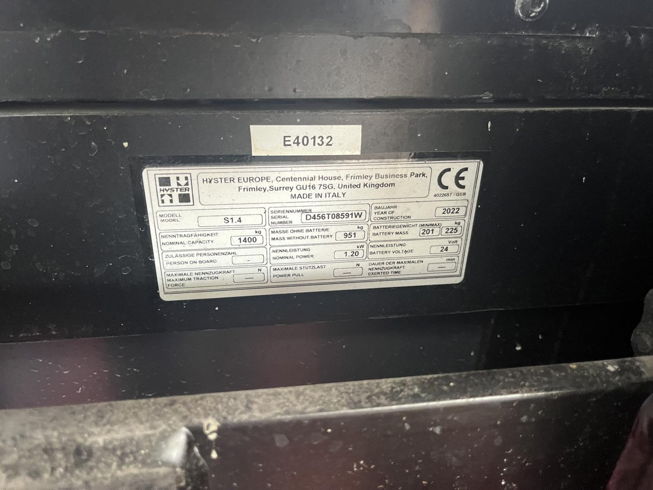 Hyster S1.4 - Stacker: foto 5 Hyster S1.4 - Stacker: foto 5