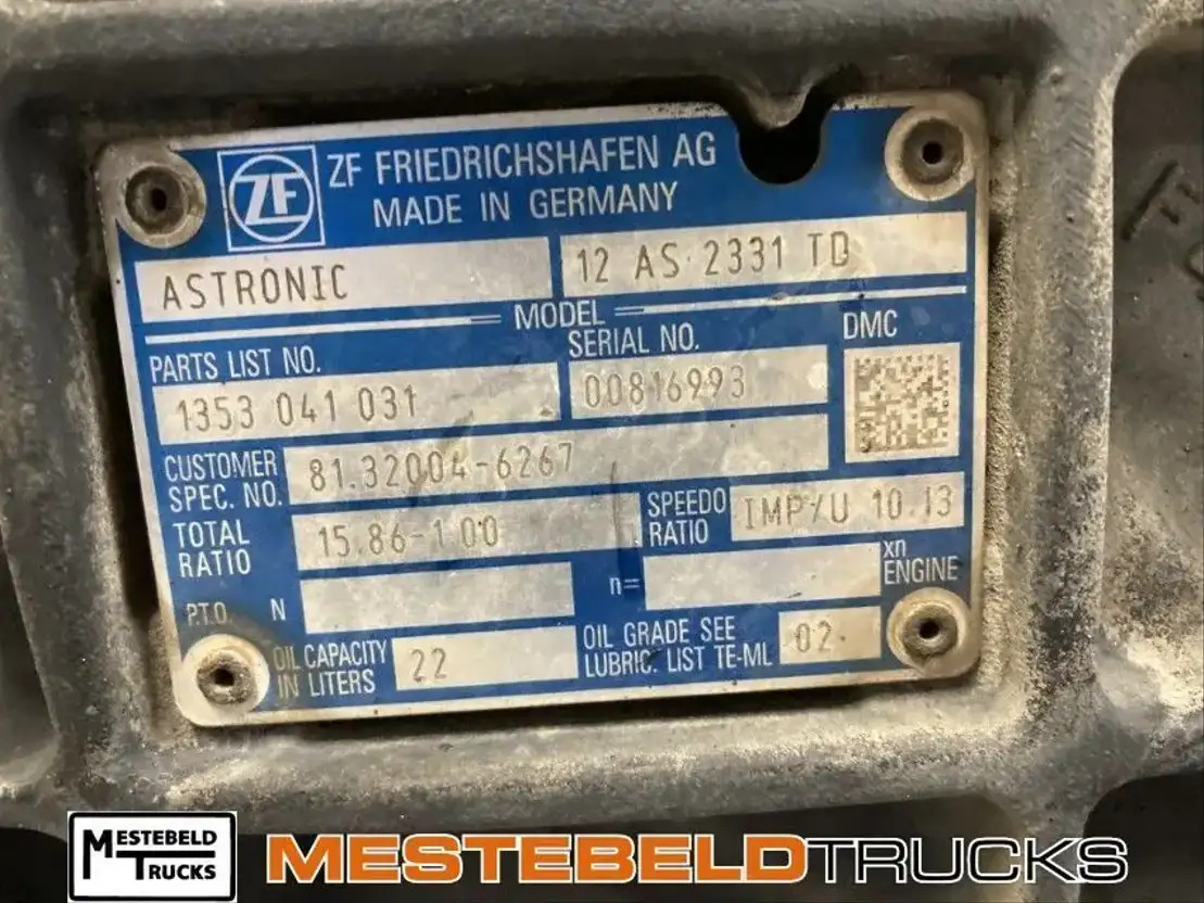 MAN Versnellingsbak 12AS2130TD - Caixas de velocidade e peças para Camião: foto 5 MAN Versnellingsbak 12AS2130TD - Caixas de velocidade e peças para Camião: foto 5