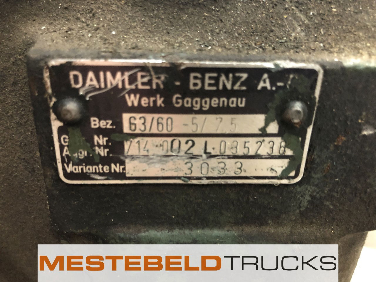 Mercedes-Benz Versnellingsbak G3-60.5/7.5 - Caixas de velocidade e peças para Camião: foto 5 Mercedes-Benz Versnellingsbak G3-60.5/7.5 - Caixas de velocidade e peças para Camião: foto 5
