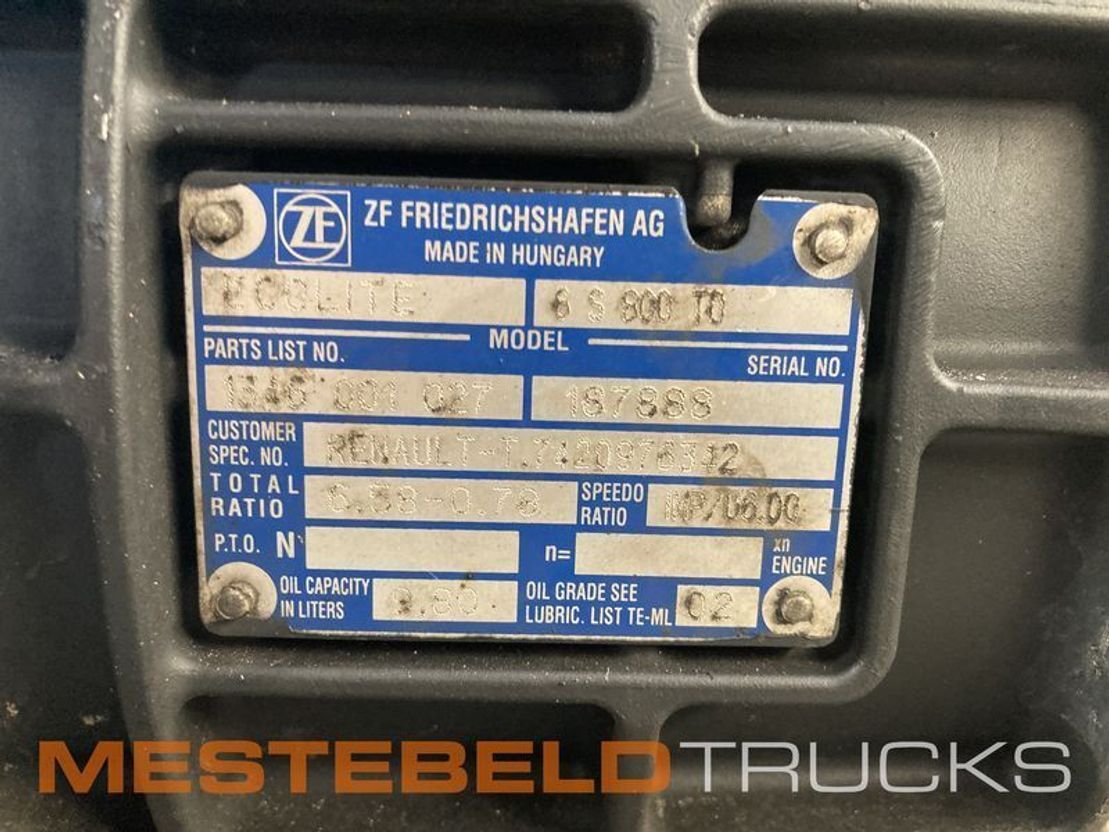 Renault Versnellingsbak 6 S 800 TO - Caixa de velocidade para Camião: foto 3 Renault Versnellingsbak 6 S 800 TO - Caixa de velocidade para Camião: foto 3