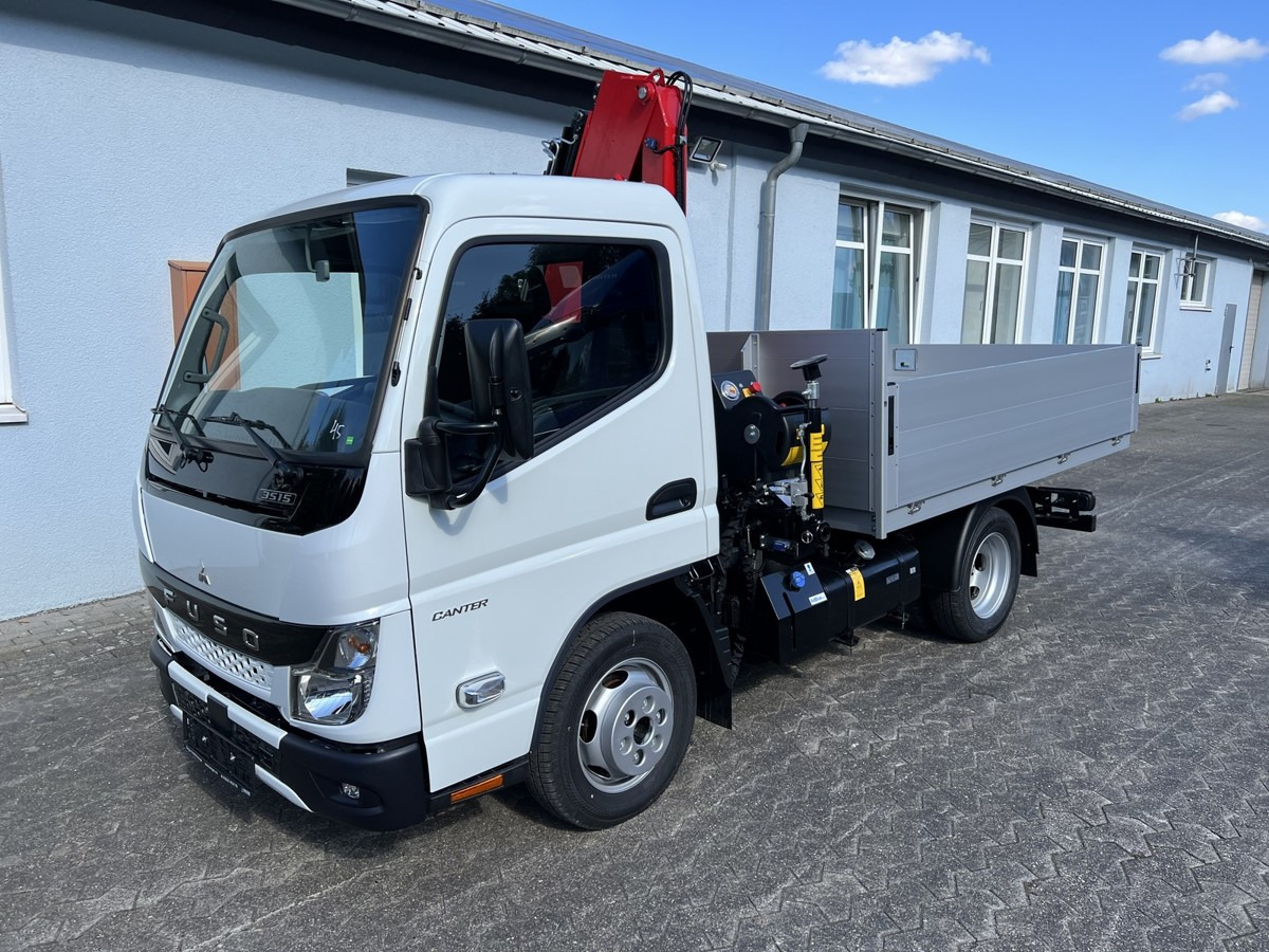 Carrinha de caixa aberta novo FUSO 3S15 Alu Pritsche Ladekran 34S 3 x hydr.: foto 17