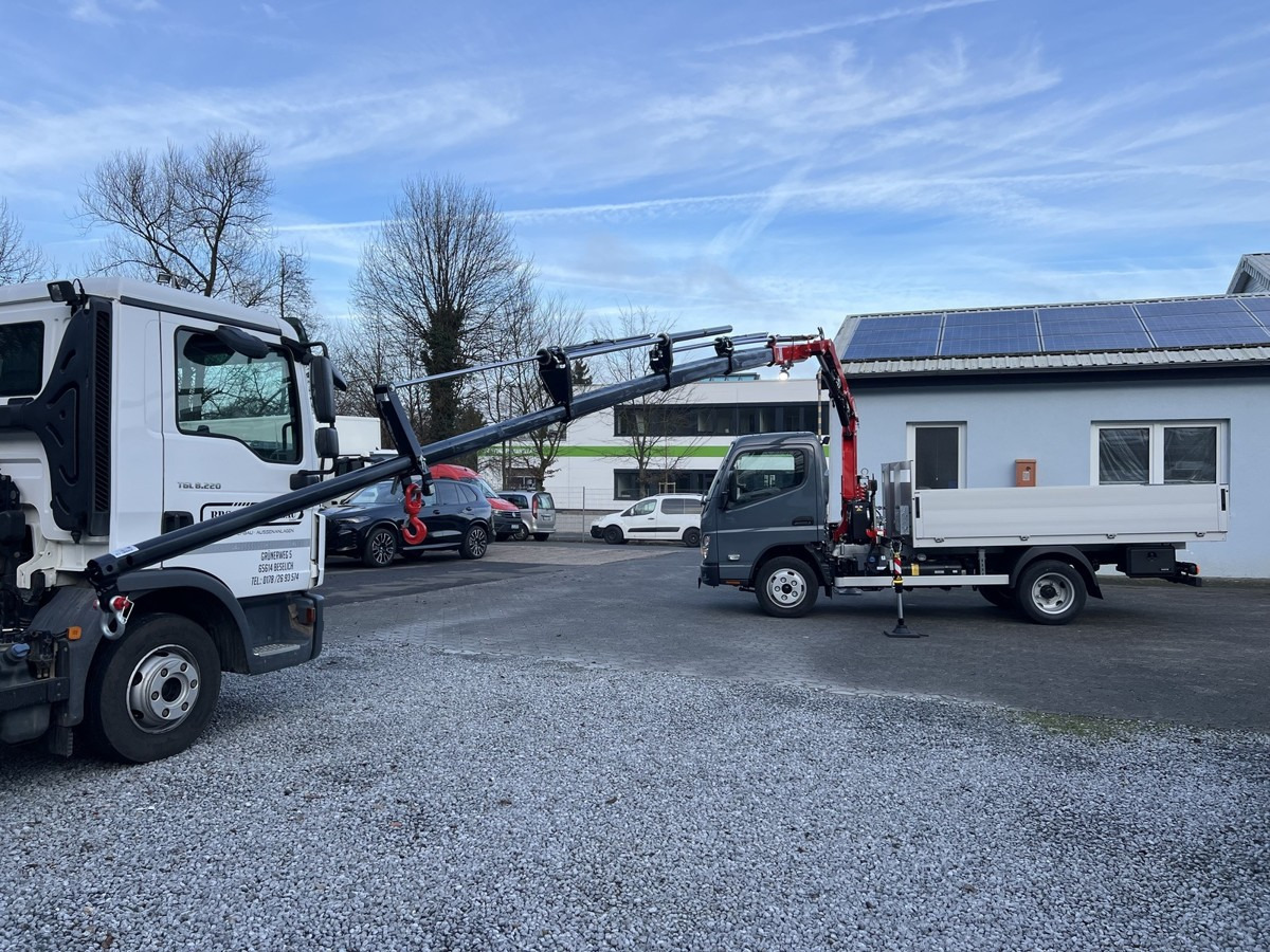 Camião grua, Camião de caixa aberta/ Plataforma novo FUSO 6S15 Pritsche 3.0m Kran 4xhydr. Funk!: foto 6